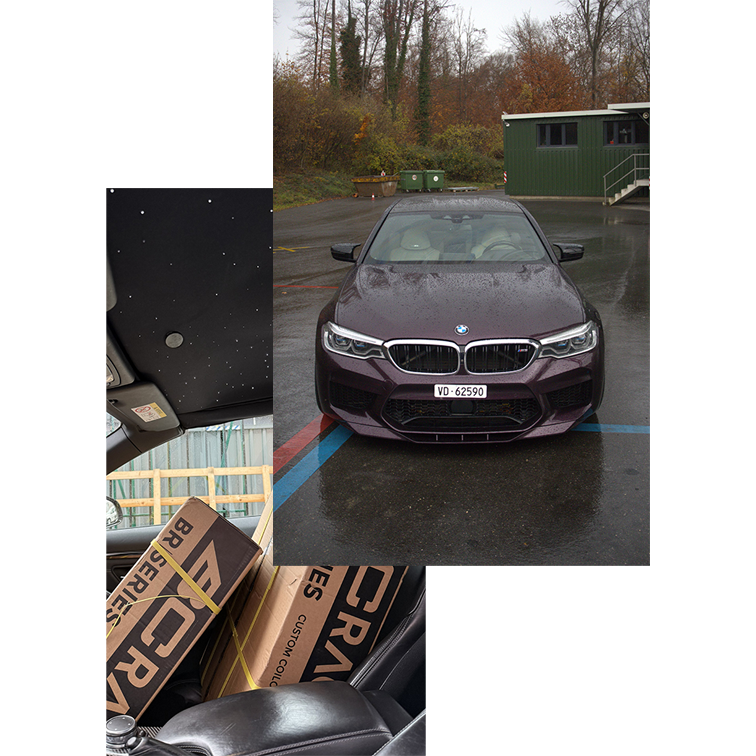 Projet BMW M5 F90 SR Customs et BC Racing
